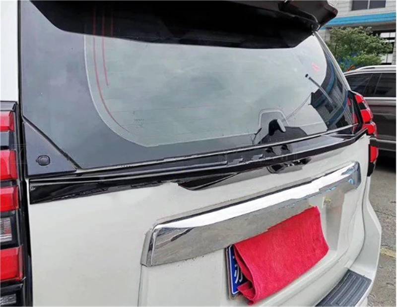 Auto Spoiler Wing Für Toyota Für Cruiser Für Prado FJ150 FJ 150 2010-2018 2019 ABS-Kunststoff Weiß Schwarz Farbe Heckspoiler Kofferraumflügel Mittelspoiler(White and Black) von KIFWGIH