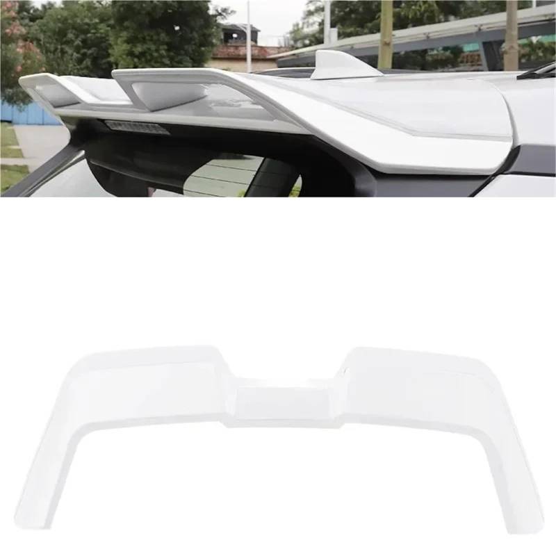 Auto Spoiler Wing Für Toyota Für Rav4 4 2020 2021 2022 2023 2024 Schwarz Rot Weiß Carbon Look Lackiert ABS Spoiler Flügel(All White) von KIFWGIH