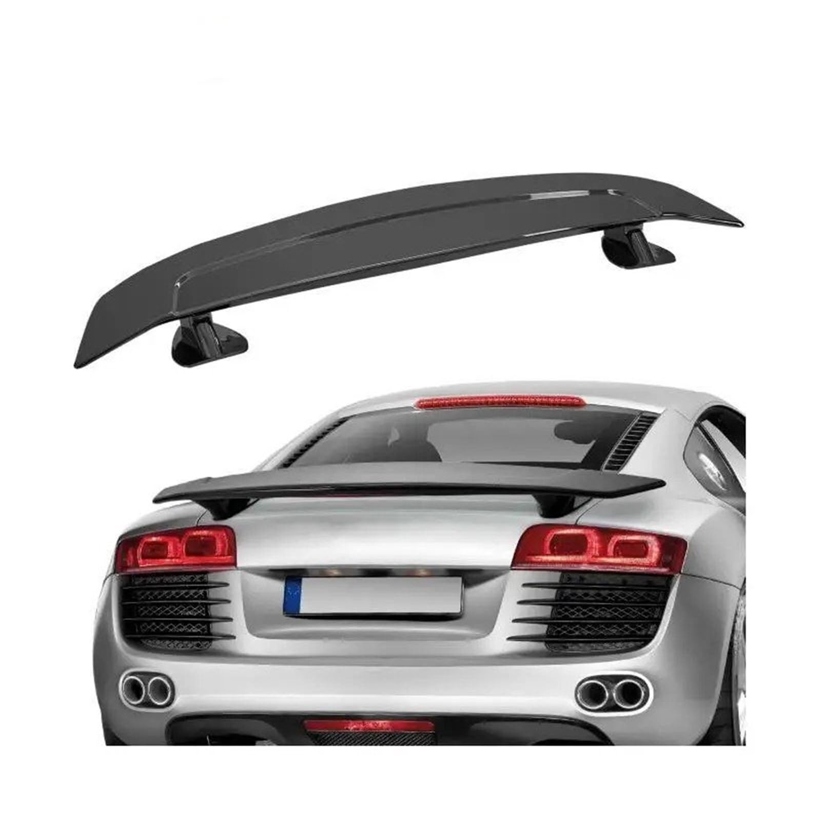 Auto Spoiler Wing GT Wing Autospoiler 463 Zoll Universalspoiler Kompatibel Mit Den Meisten Limousinen Und Coupés ABS-Material Schwarz Auto Spoiler Wing GT Wing Autospoiler 463 Zoll Universalspoiler Kompatibel Mit Den Meisten Limousinen Und Coupés ABS-Material Schwarz von KIFWGIH