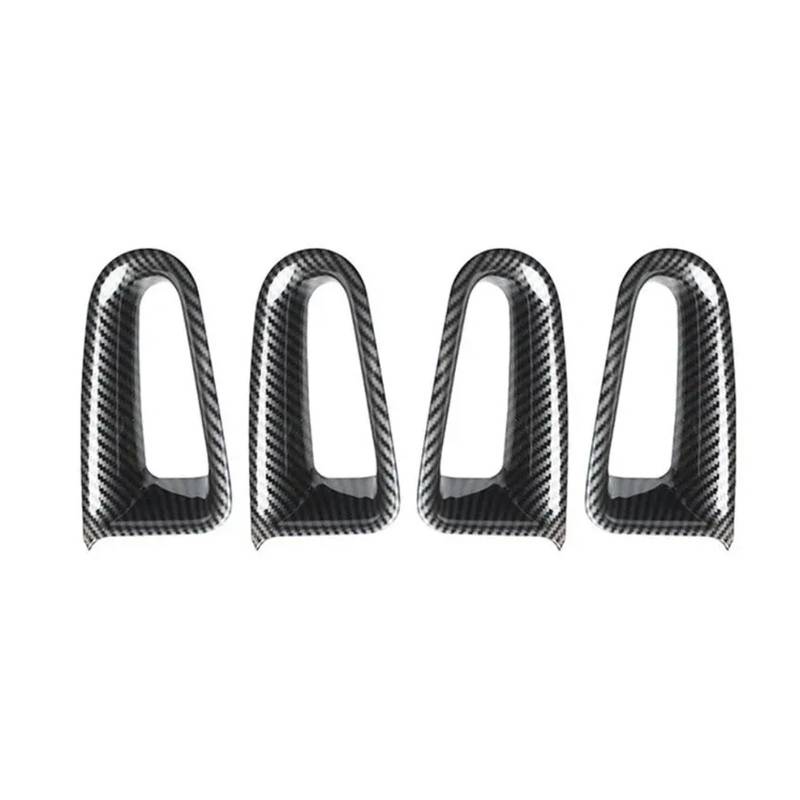 Auto Zubehör Innenraum Für Benz A-Klasse W177 CLA C118 2019 2020 2021 Auto Carbon Fiber Texture Innen Tür Griff Armlehne Rahmen Abdeckung Trim Interieur Dekor(A) von KIFWGIH