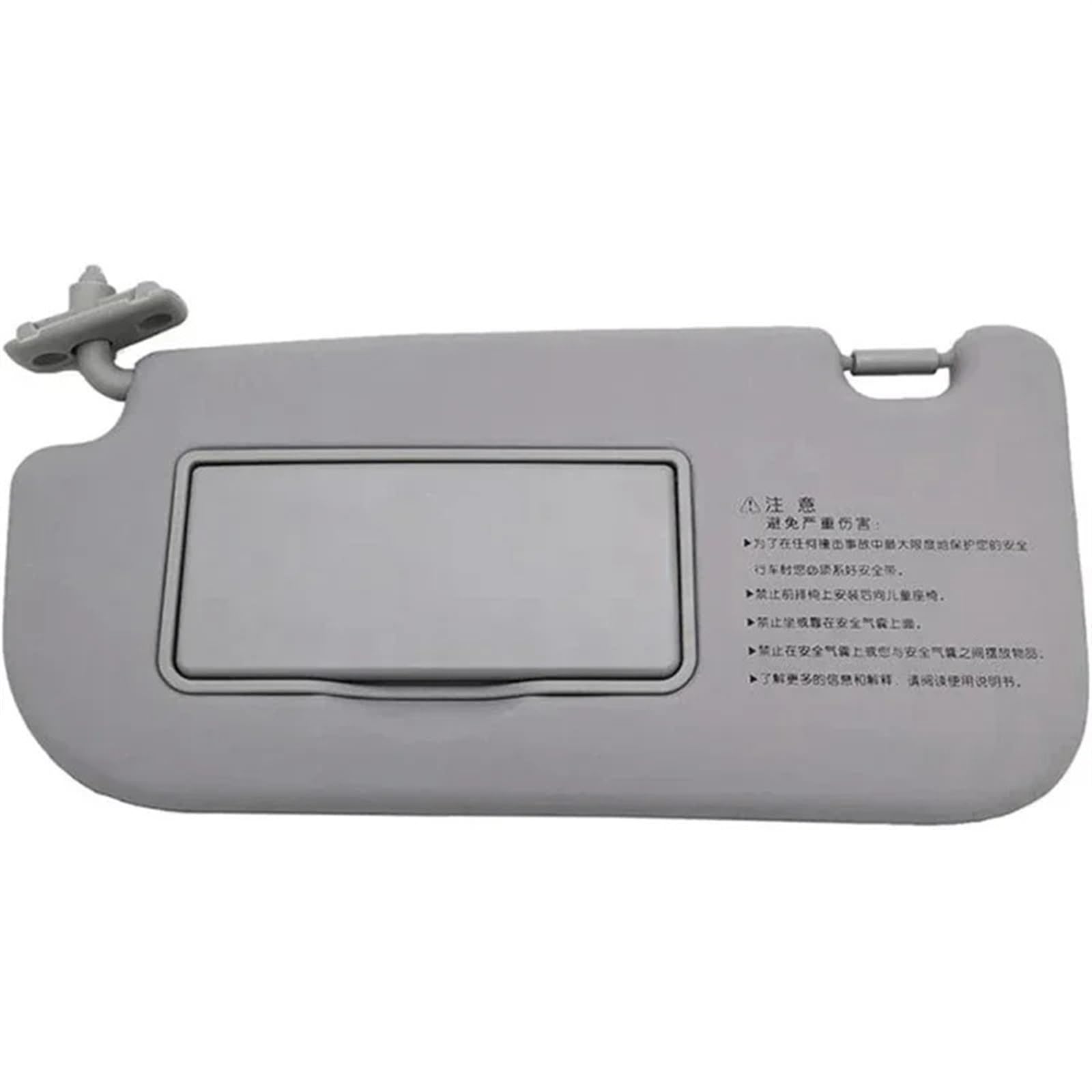 Innensonnenblende 1 stück Beige Vorne Links Rechts Seite Sonnenblende Make-Up Spiegel Sonnenschutz Sonnenblende Für Kia Für Sportage 2004 2005 2006 2007 2008 2009 2010(Gray Left) von KIFWGIH