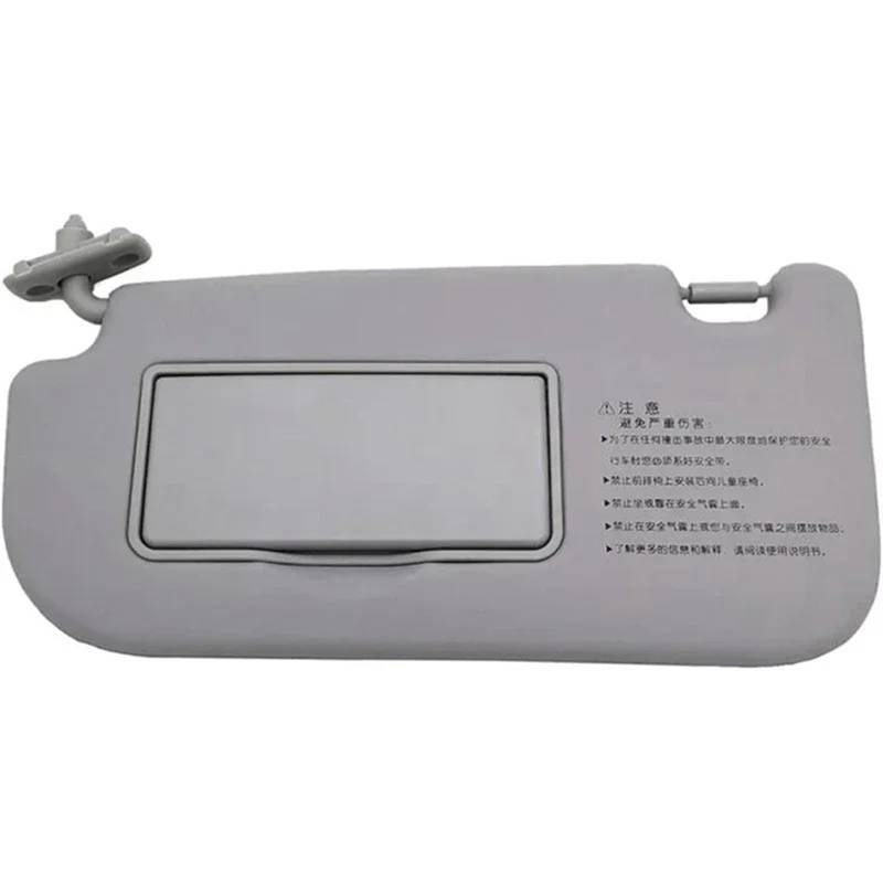 Innensonnenblende 1 stück Beige Vorne Links Rechts Seite Sonnenblende Make-Up Spiegel Sonnenschutz Sonnenblende Für Kia Für Sportage 2004 2005 2006 2007 2008 2009 2010(Gray Left) von KIFWGIH