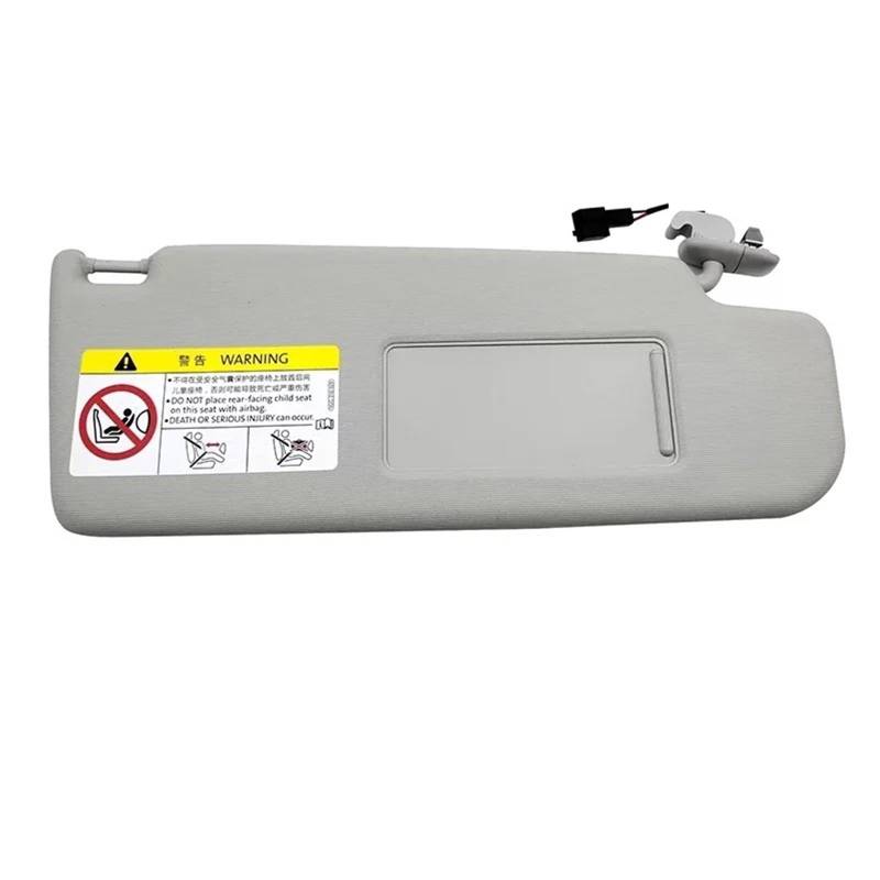Innensonnenblende Auto Grau Innensonnenblende Sonnenblende Sonnenschutz Mit Spiegel Für VW Polo 2011 2012 2013 2014 2015 2016 2017 2018(Gray Right) von KIFWGIH