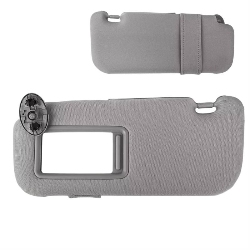 Innensonnenblende Auto-Innensonnenblen Mit Spiegel Grau-beige Sonnenschutz Links Rechts Fahrer Beifahrerseite Für Toyota Auris Für Corolla 2010 2011 2012 2013(Grey Left) von KIFWGIH