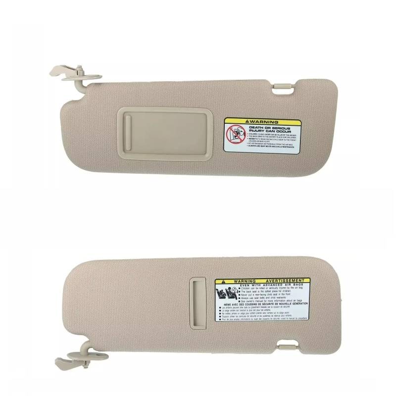 Innensonnenblende Auto Sonnenblende Panel Innen Sonnenschirm Sonnenschutz Ersatz Für Hyundai Für Elantra 2011 2012 2013 2014 2015 852103X000 TX(Beige Pair) von KIFWGIH
