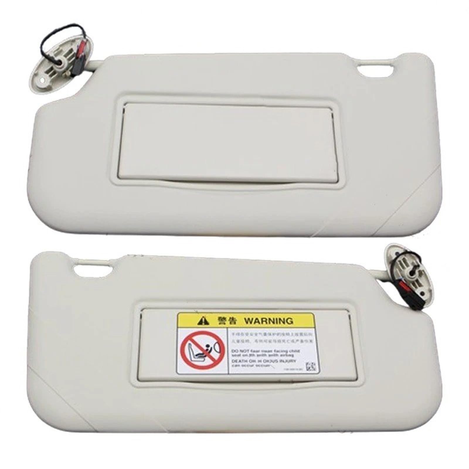 Innensonnenblende Auto-Sonnenblende Vorne Sonnenschutz Mit Glasspiegel Und Seitlicher Sonnenblende Mit Licht Für Ford Für Focus 2012 2013 2014 2015 2016 2017 2018(Pair-with Light) von KIFWGIH