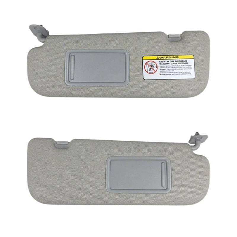 Innensonnenblende Auto Sonnenschutz Sonnenblende Mit Spiegel Innen Sonnenblende Für Hyundai Für Veloster 2012 2013 2014 2015(Grey Left) von KIFWGIH