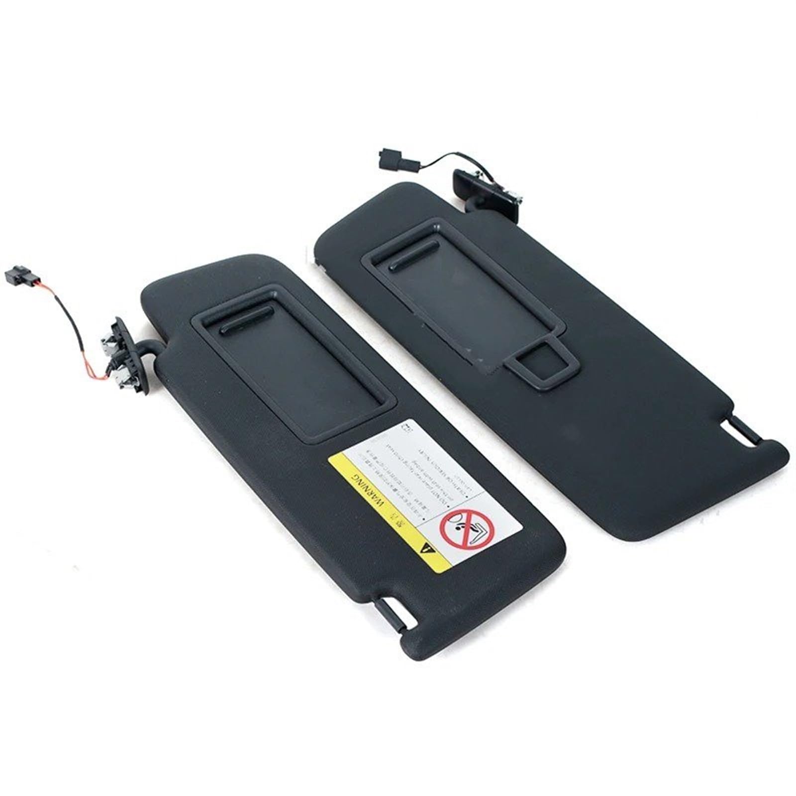 Innensonnenblende Auto Teile Innen Dach Sonnenblende Sonnenschutz Sonnenschirm Mit Make-Up Spiegel Für VW Für Golf 7 MK7 Für GTI Superb3 5GG857551 5GG857552(1Pair Black) von KIFWGIH