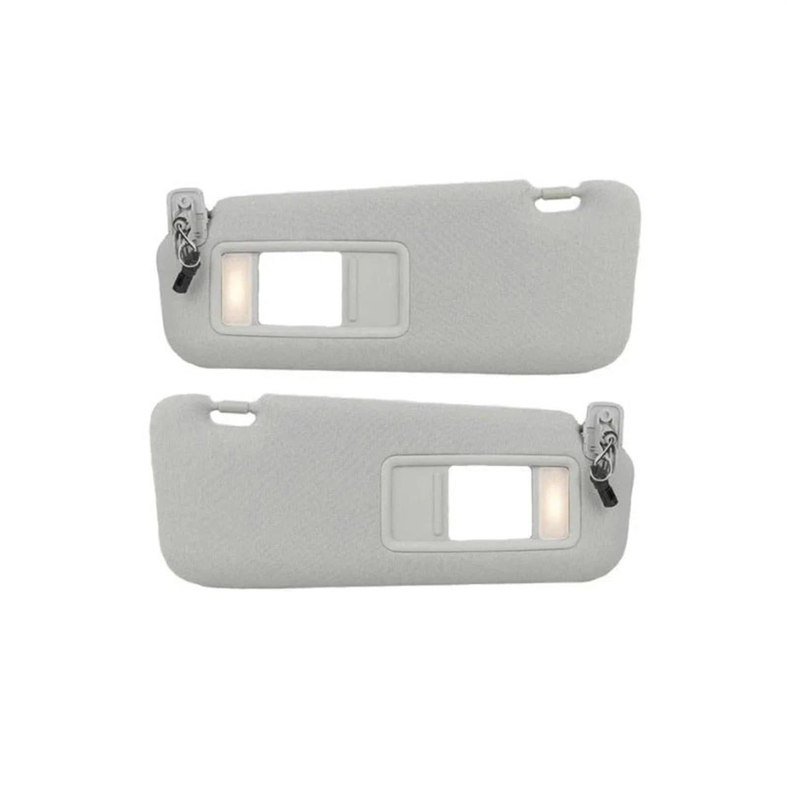Innensonnenblende Passender Hauptfahrer-Kosmetikspiegel, Autozubehör, für Mazda CX9, für CX-9, Sonnenblende TDY1-69-320 2010 2011 2012 2013 2014 2015(Grey Left and Right) von KIFWGIH