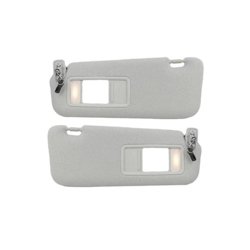 Innensonnenblende Passender Hauptfahrer-Kosmetikspiegel, Autozubehör, für Mazda CX9, für CX-9, Sonnenblende TDY1-69-320 2010 2011 2012 2013 2014 2015(Grey Left and Right) von KIFWGIH