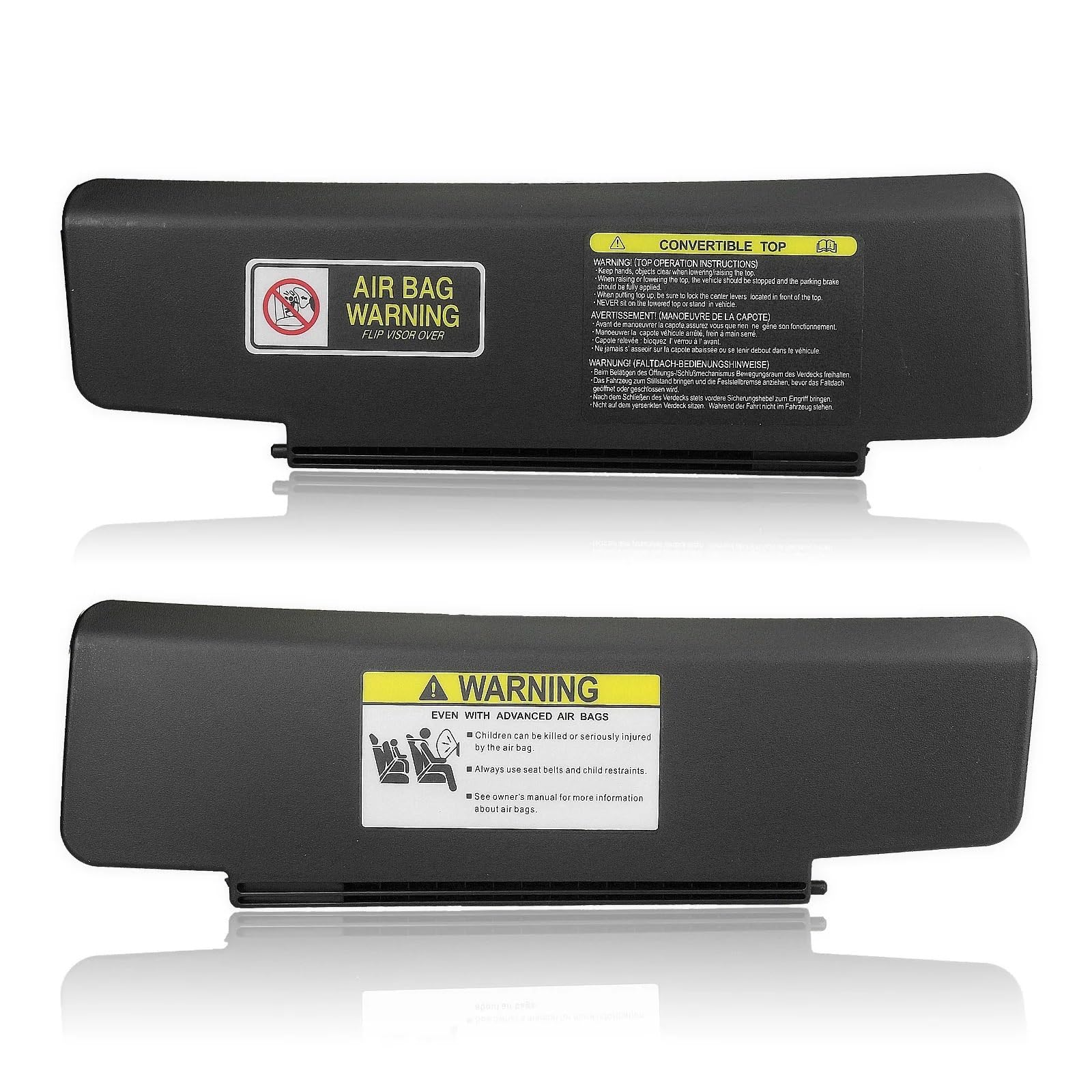 Innensonnenblende Sonnenblende Links rechts Fahrerseite Sonnenschutz für die Frontscheibe Windschutzscheibe Sonnenblende für Mazda für MX-5 MX5 für Miata 2006–2015(2X Left-Right) von KIFWGIH