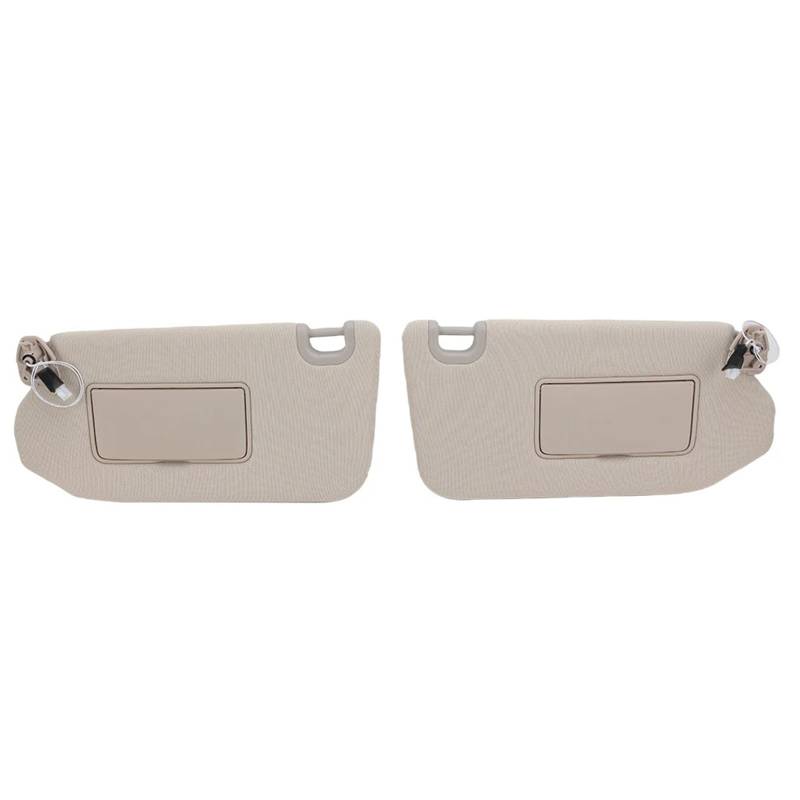 Innensonnenblende Sonnenblende Sonnenschutz Sonnenblende Beige Mit Lichtern Zubehör Für Nissan Für Pathfinder R52 2013 2014 2015 2016 2017(2Pc) von KIFWGIH