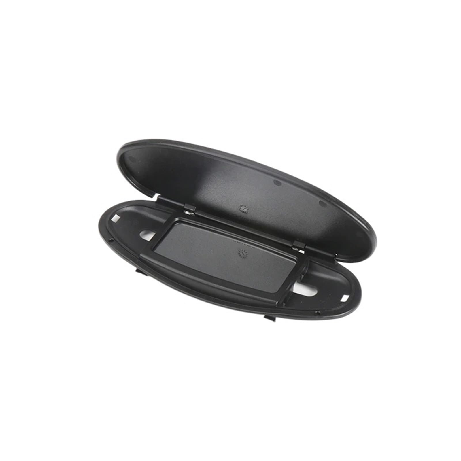 Innensonnenblende Zubehör Auto-Sonnenblen Sonnenschutz Panel Gehäuse Kosmetikspiegel Abckung Für Mini Für Cooper S Für One D JCW R55 R56 R57 R59 R60 2007-2012 2013 2014(Black-No Lamp Slice) von KIFWGIH