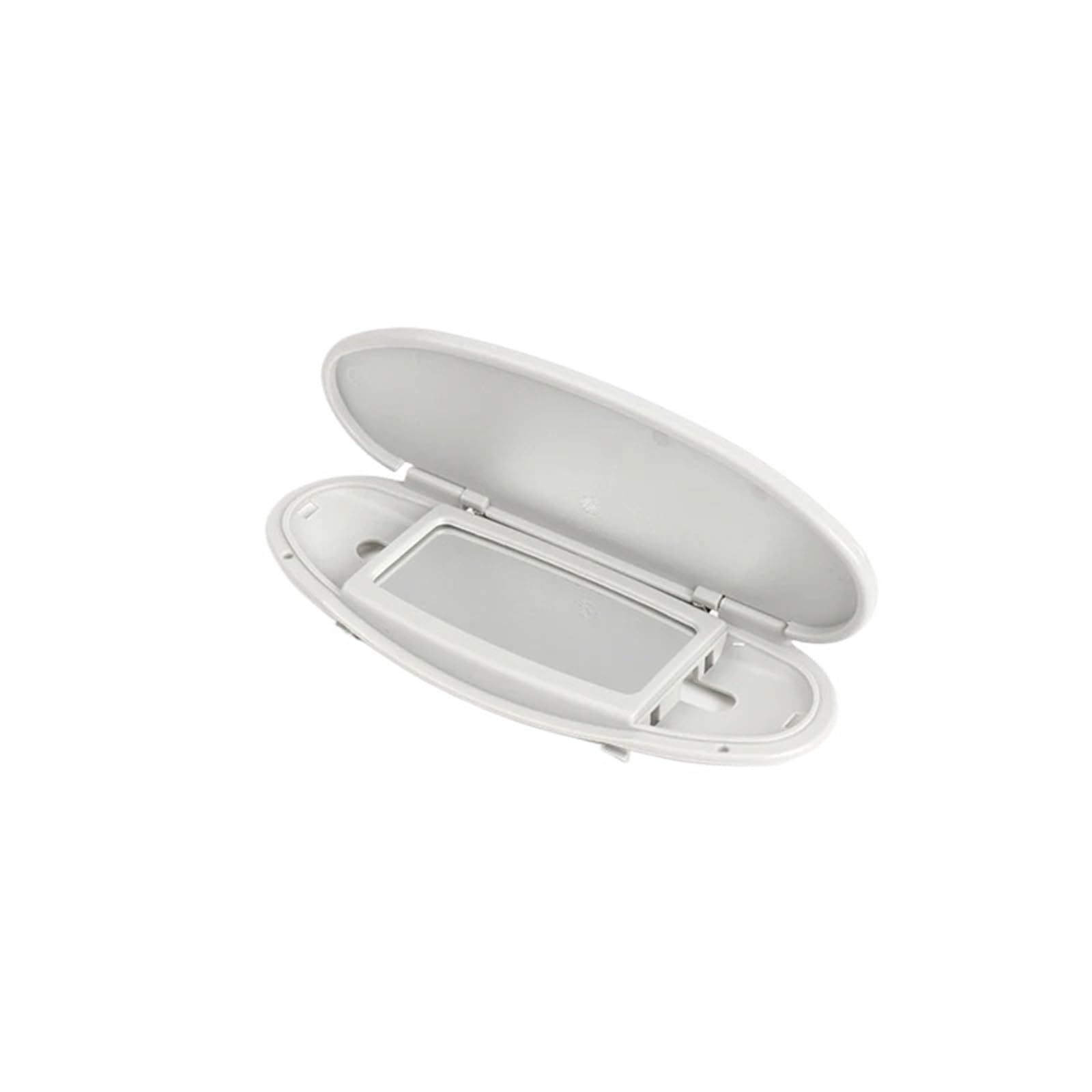 Innensonnenblende Zubehör Auto-Sonnenblen Sonnenschutz Panel Gehäuse Kosmetikspiegel Abckung Für Mini Für Cooper S Für One D JCW R55 R56 R57 R59 R60 2007-2012 2013 2014(Gray-No Lamp Slice) von KIFWGIH