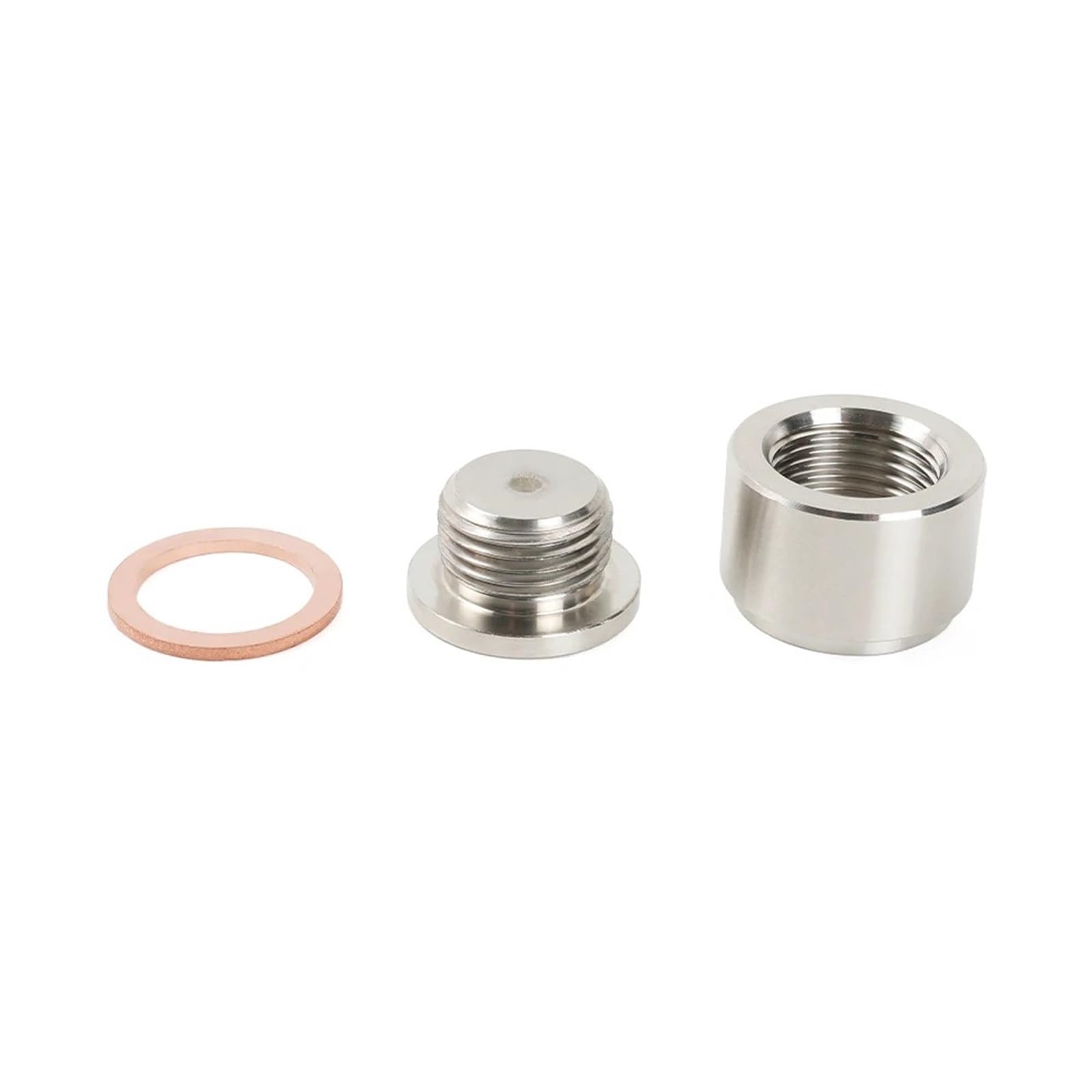 Stickoxide Sensor THB078 Edelstahl O2 Sauerstoffsensor Bung Montage Bungs Und Stecker Adapter Mit M18 X 1,5 Flache Oder Gekerbte Stil Schweißen In Bung(Flat Style) von KIFWGIH