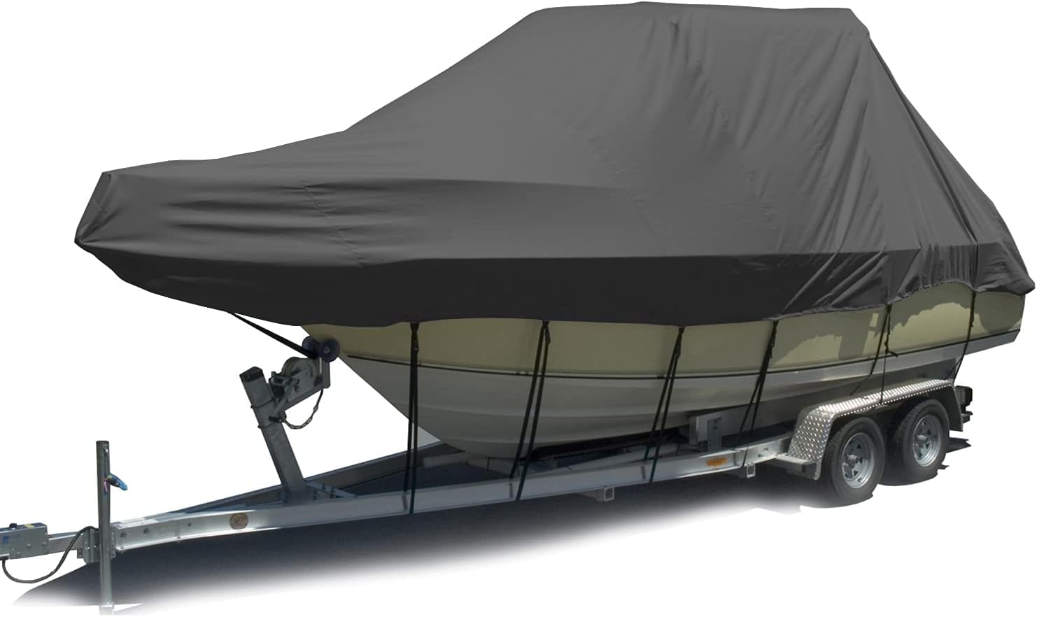 Abdeckung für Abschleppboote, strapazierfähig, 600D Oxford-Hardtop/Topper, Bootsabdeckung, wasserdicht und UV-beständig Abdeckung für Abschleppboote, strapazierfähig, 600D Oxford-Hardtop/Topper, Bootsabdeckung, wasserdicht und UV-beständig von KIJyfgTR