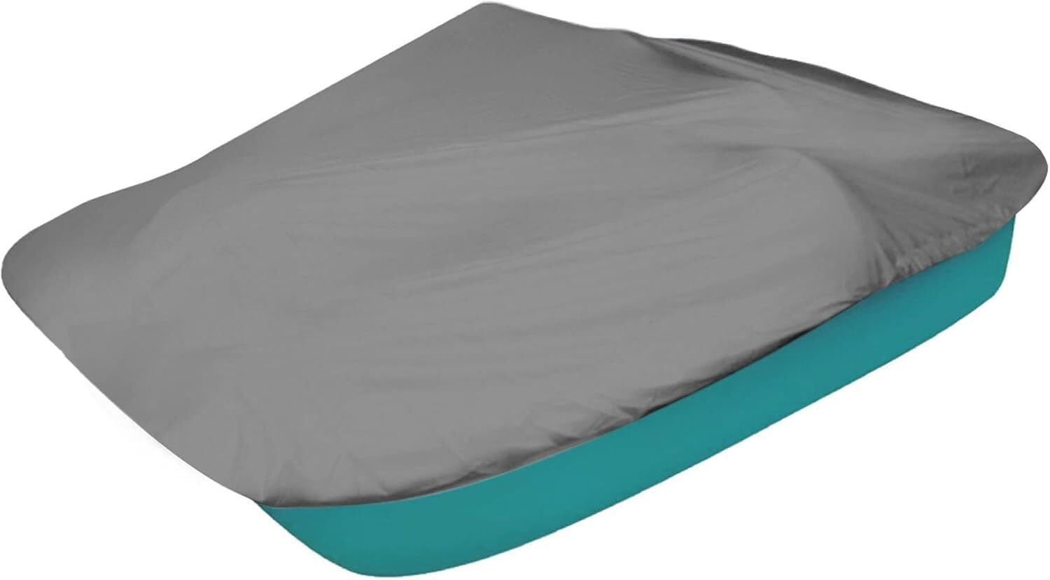 Outdoor-Tretboot-Abdeckung, 3 oder 5 Personen, Paddelboot-Schutzhülle, 210D-Oxford-Stoff, wasserdicht, staubdicht, UV-Schutz (Grau, 286 x 200 cm) von KIJyfgTR
