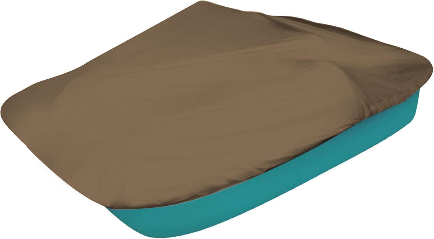 Outdoor-Tretboot-Abdeckung, 3 oder 5 Personen, Paddelboot-Schutzhülle, 210D-Oxford-Stoff, wasserdicht, staubdicht, UV-Schutz (Kaffee, 286 x 200 cm) von KIJyfgTR