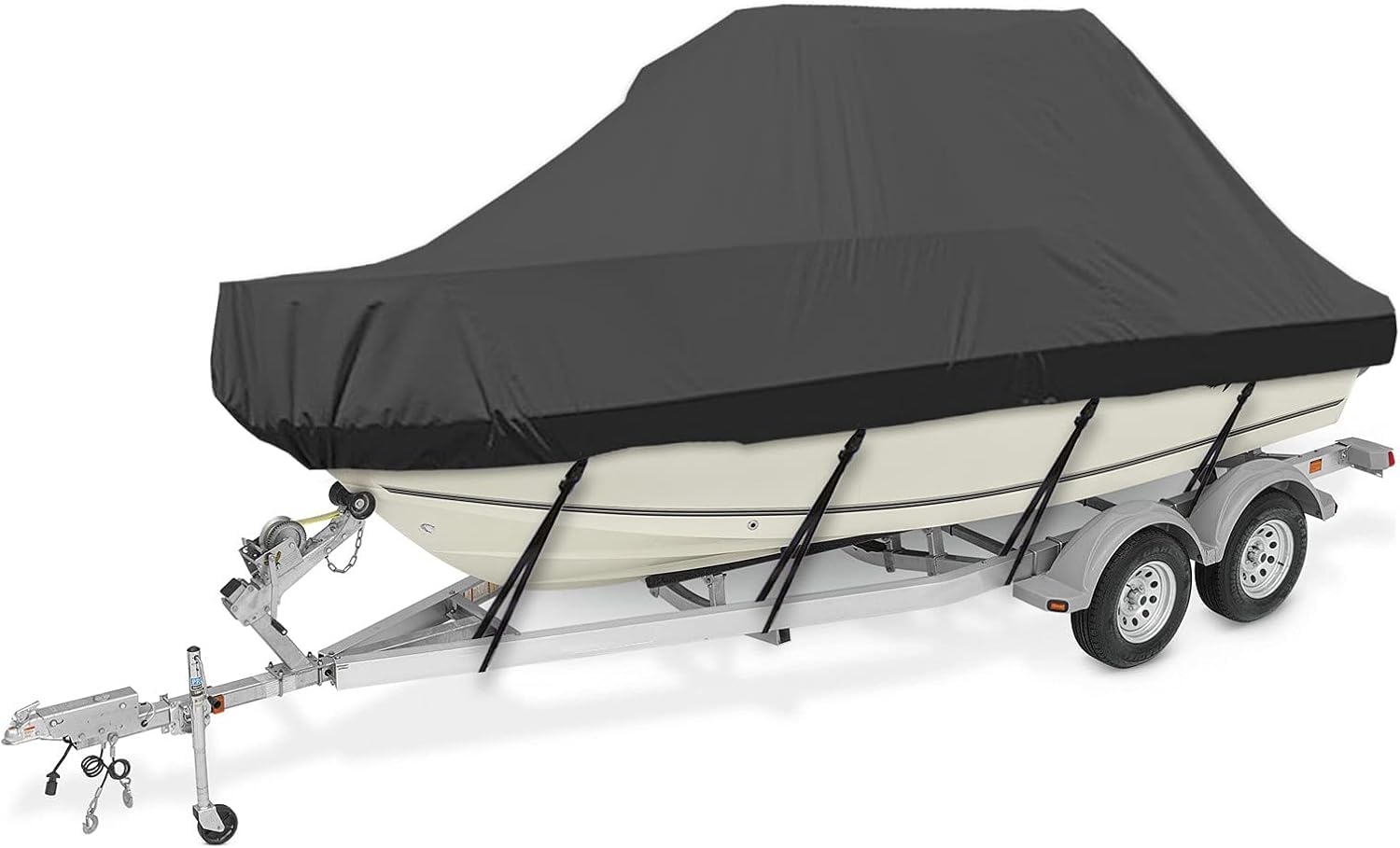 V-cover Bootsabdeckung, Marinequalität, 600D Oxford Falbic Polyurethan-Beschichtung, wasserdicht und UV-beständig V-cover Bootsabdeckung, Marinequalität, 600D Oxford Falbic Polyurethan-Beschichtung, wasserdicht und UV-beständig von KIJyfgTR