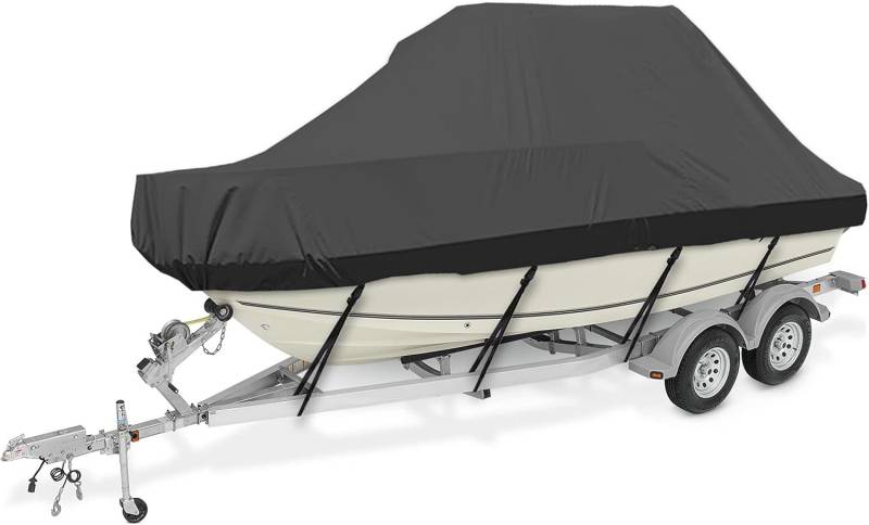 V-cover Bootsabdeckung, Marinequalität, 600D Oxford Falbic Polyurethan-Beschichtung, wasserdicht und UV-beständig von KIJyfgTR
