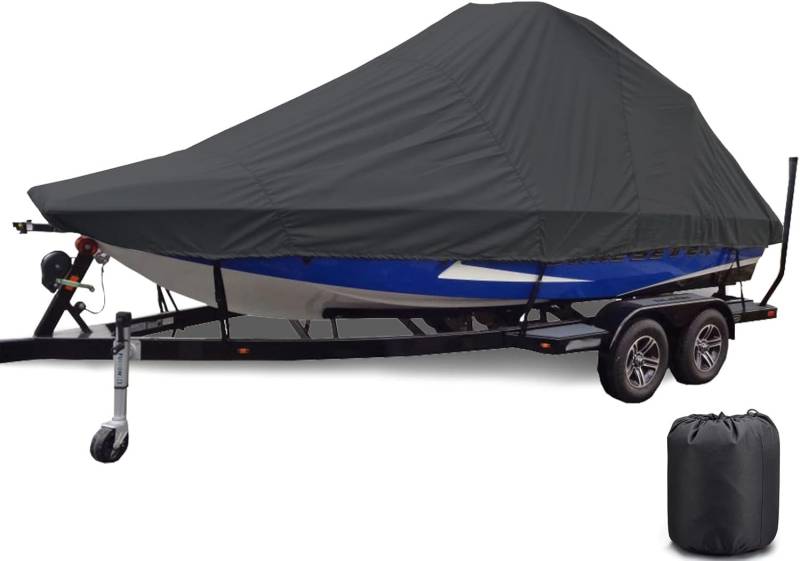 V-cover Bootsabdeckung, Marinequalität, 600D Oxford Falbic Polyurethan-Beschichtung, wasserdicht und UV-beständig von KIJyfgTR
