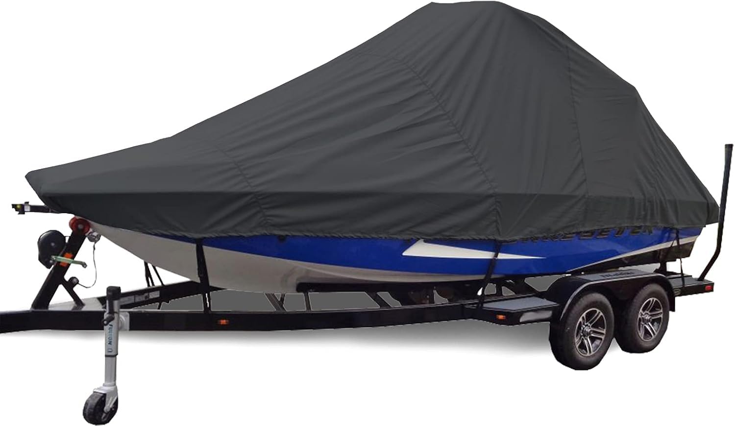 Wasserdichte Bootsabdeckung, robustes 600D-Oxford-Tuch, Trailable Bootsabdeckung für V-Rumpf, Dreifach-Rumpf-Bassboote, professionelle Skiffs. Wasserdichte Bootsabdeckung, robustes 600D-Oxford-Tuch, Trailable Bootsabdeckung für V-Rumpf, Dreifach-Rumpf-Bassboote, professionelle Skiffs. von KIJyfgTR