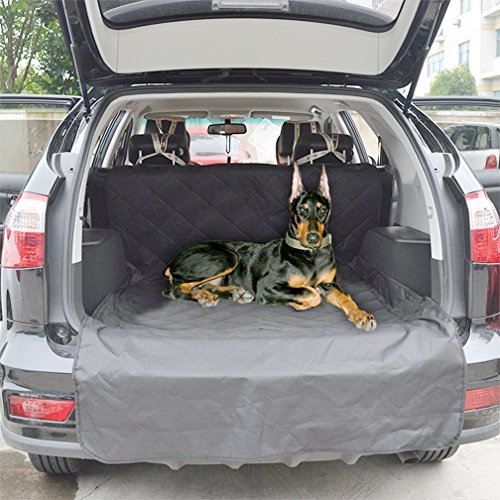 KIKIGOAL Wasserdicht Hunde Auto-Unterlage Haustier tragen | Geeignet für Kofferraum des Autos | Wasserdichter Oxford 42〃×75〃(S) von KIKIGOAL