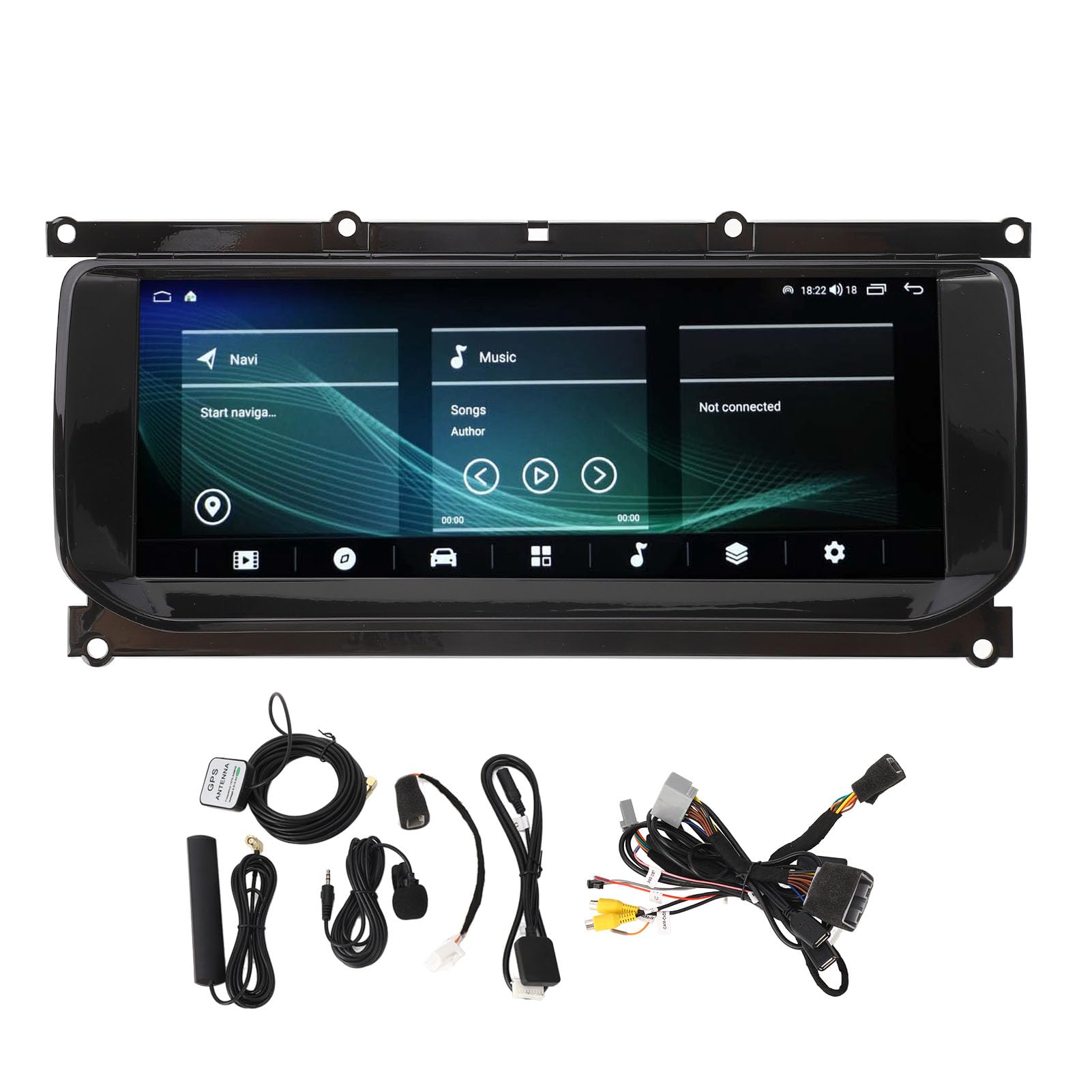 10,25-Zoll-Android-Autoradio-Upgrade für Land Rover Range Rover Evoque L551 L538 2012–2018, Auto-Stereo-Empfänger, Multimedia-Player, Bluetooth 5.0, GPS-Navigation, 4G WiFi, von KIMISS