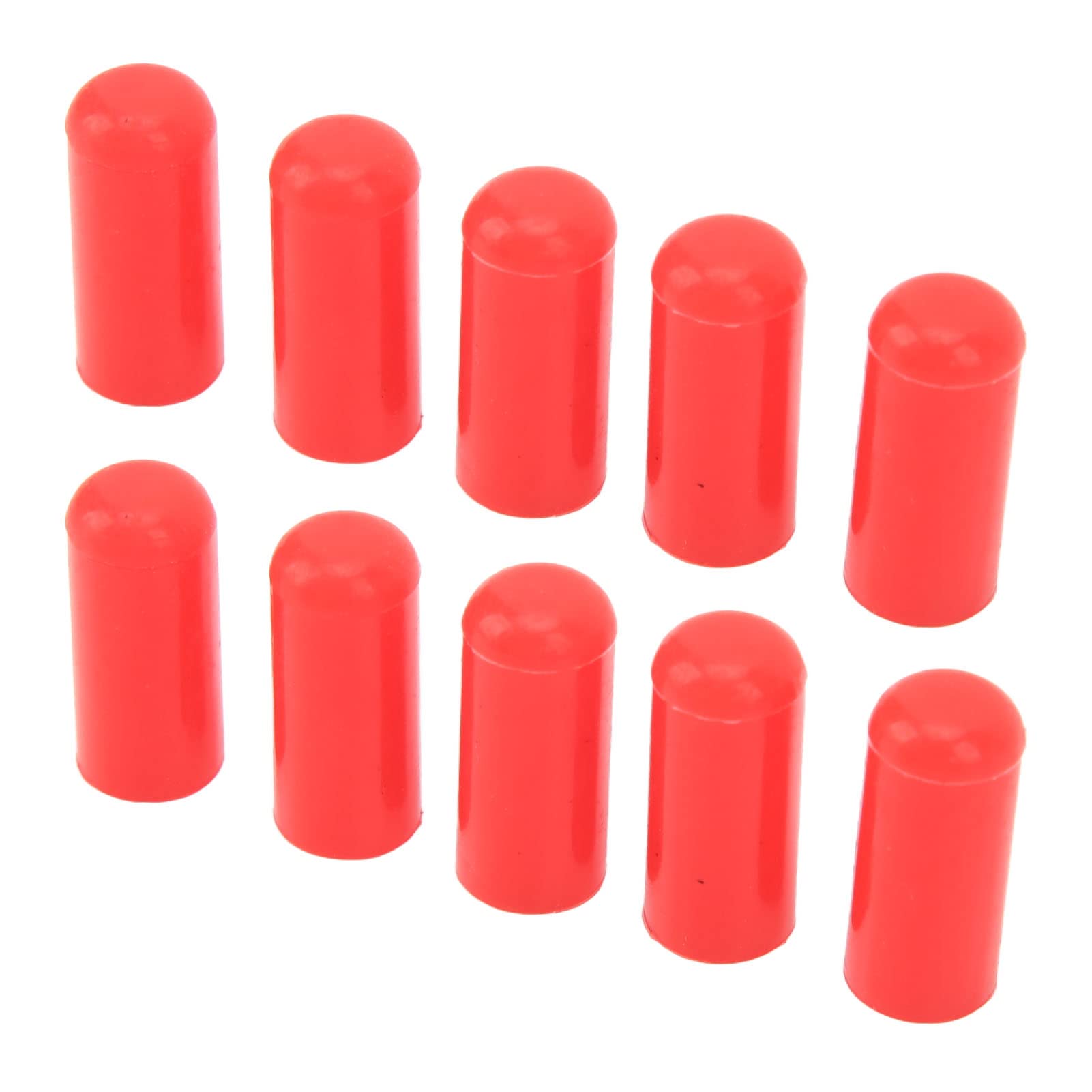 10 STÜCKE 4mm Kfz-Vakuumschlauchkappe Silikon-Ansaugschlauch Universelle Hitzebeständige Verschlusskappe Vakuumschlauch-Endstopfen für BOV-Rohrleitung (Rot) von KIMISS