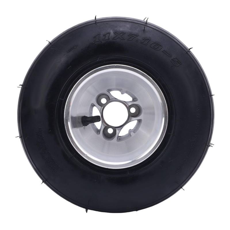 11x7105 Reifengummi -Aluminium -Legierung 4PR Tubeless Heck Rand Reifenbaugruppe ATV UTV SXS Golfwagen Go Kart von KIMISS