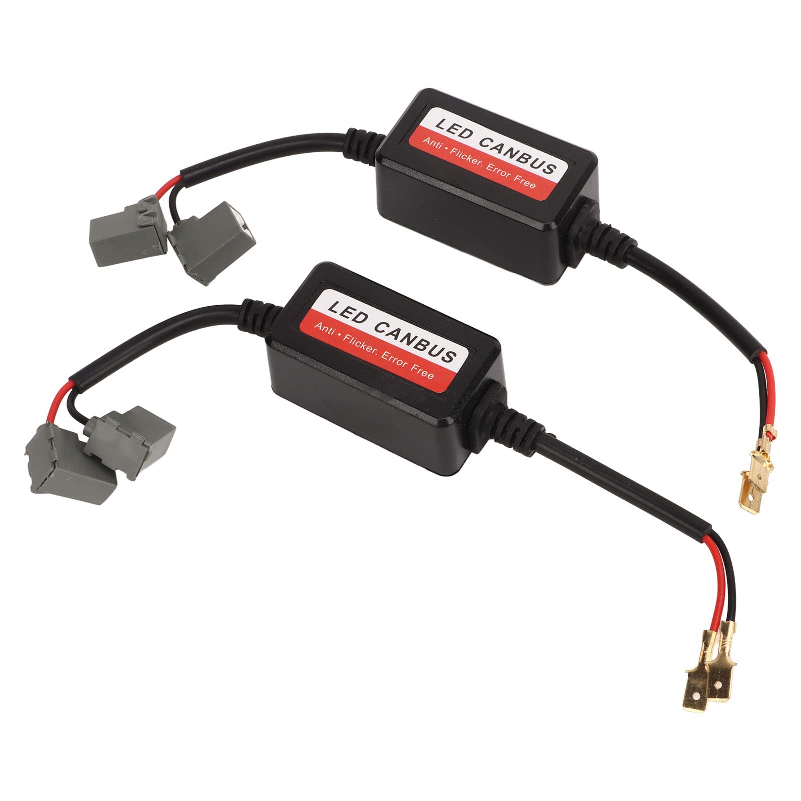 2 Stück H1-LED-Lichtdecoder mit Anti-Flacker-Widerstand, Verhindert OBC-Warnfehlercode, Canbus-Fehler bei Bestimmten Fahrzeugen, für LED-Scheinwerfer oder Nebelscheinwerfer 2 Stück H1-LED-Lichtdecoder mit Anti-Flacker-Widerstand, Verhindert OBC-Warnfehlercode, Canbus-Fehler bei Bestimmten Fahrzeugen, für LED-Scheinwerfer oder Nebelscheinwerfer von KIMISS