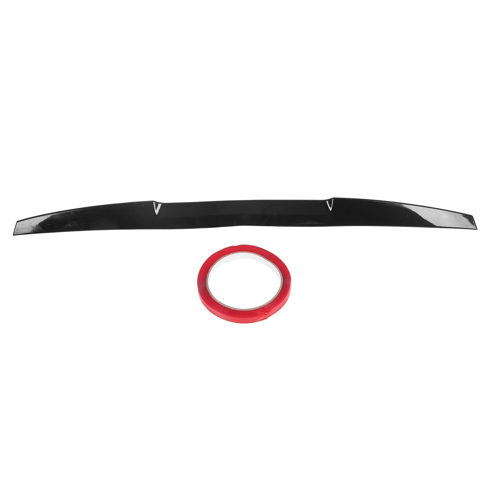 Auto-Heckspoiler, Gummi-Heckflügel-Heckspoiler, schwarz, universelles Auto-Aerodynamik-Modifikationszubehör (schwarz) von KIMISS