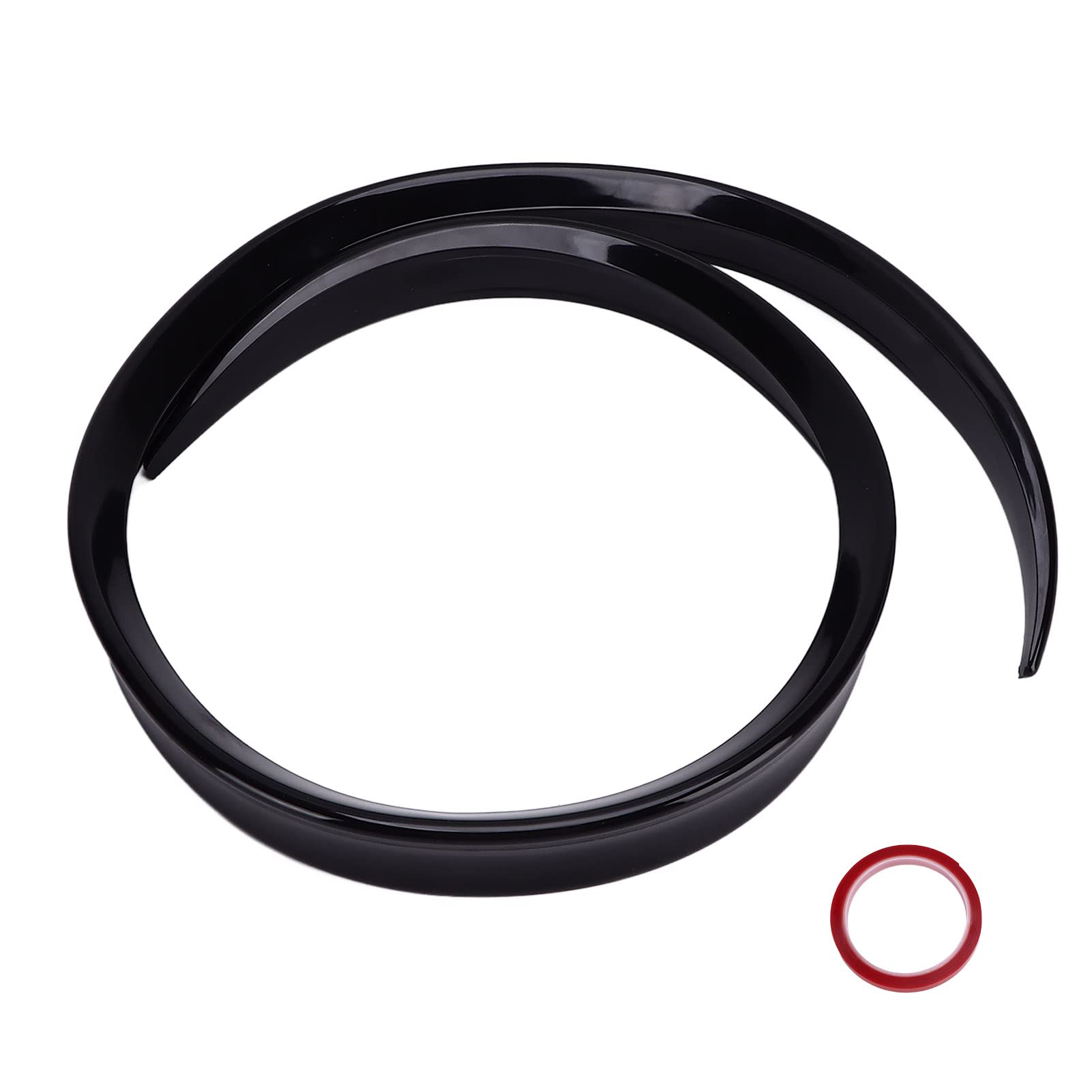 Auto-Kofferraum-Spoiler-Lippen-Kit, Universelles Glänzendes Schwarzes Auto-Heck-Kofferraum-Spoiler-Lippen-Gummi-Spoilerflügel 120 Cm X 4 Cm/47,24 Zoll X 1,57 Zoll Auto-Kofferraum-Spoiler-Lippen-Kit, Universelles Glänzendes Schwarzes Auto-Heck-Kofferraum-Spoiler-Lippen-Gummi-Spoilerflügel 120 Cm X 4 Cm/47,24 Zoll X 1,57 Zoll von KIMISS