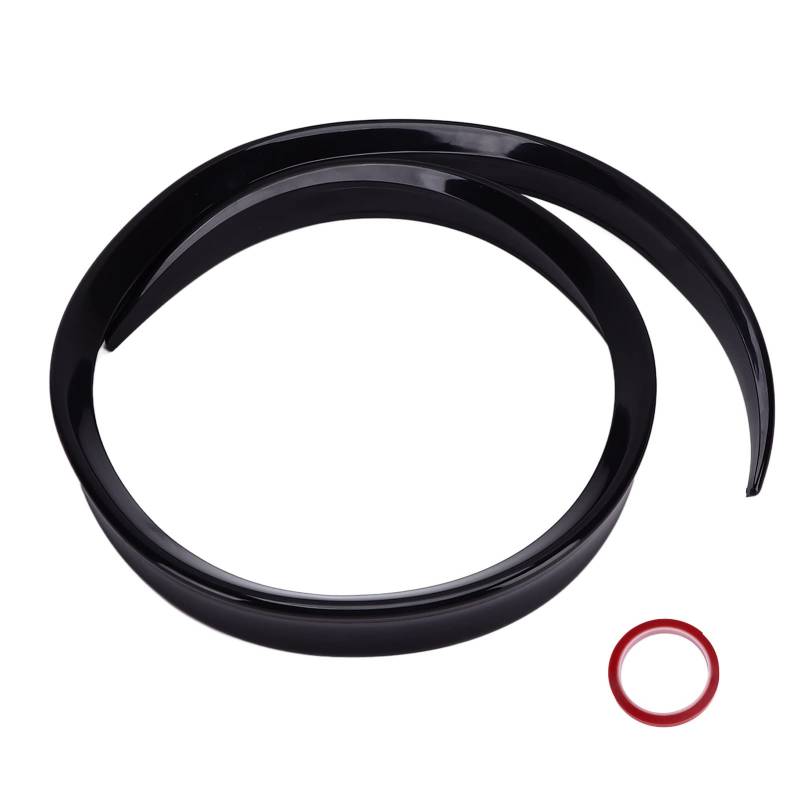 Auto-Kofferraum-Spoiler-Lippen-Kit, Universelles Glänzendes Schwarzes Auto-Heck-Kofferraum-Spoiler-Lippen-Gummi-Spoilerflügel 120 Cm X 4 Cm/47,24 Zoll X 1,57 Zoll von KIMISS