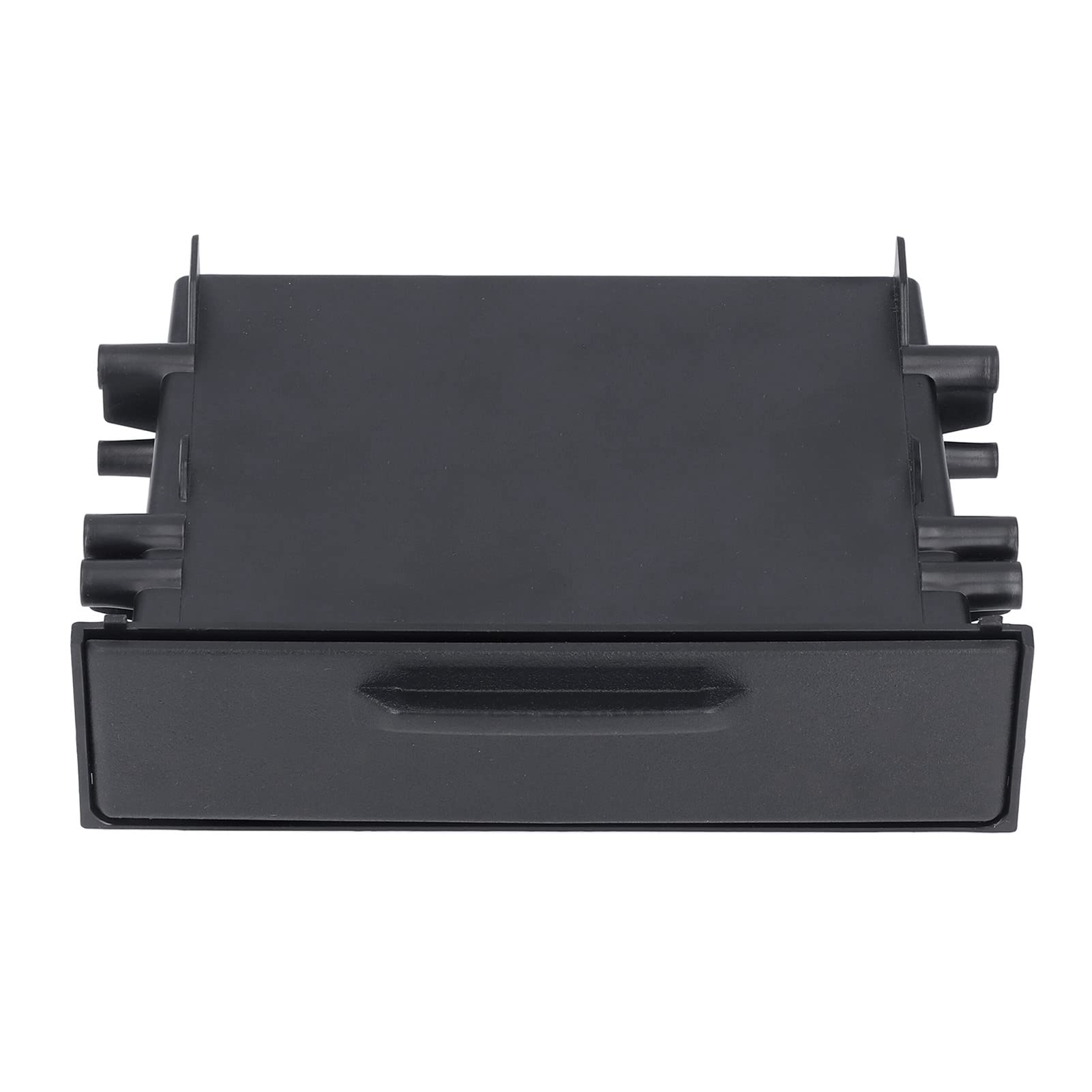 Autoradio Stereo Dash Trim Aufbewahrungsbox Schubladen-Kit für Aufbewahrungsboxen 1DIN Autoradio Aufbewahrungsbox ABS Schwarzer Innenorganisator von KIMISS