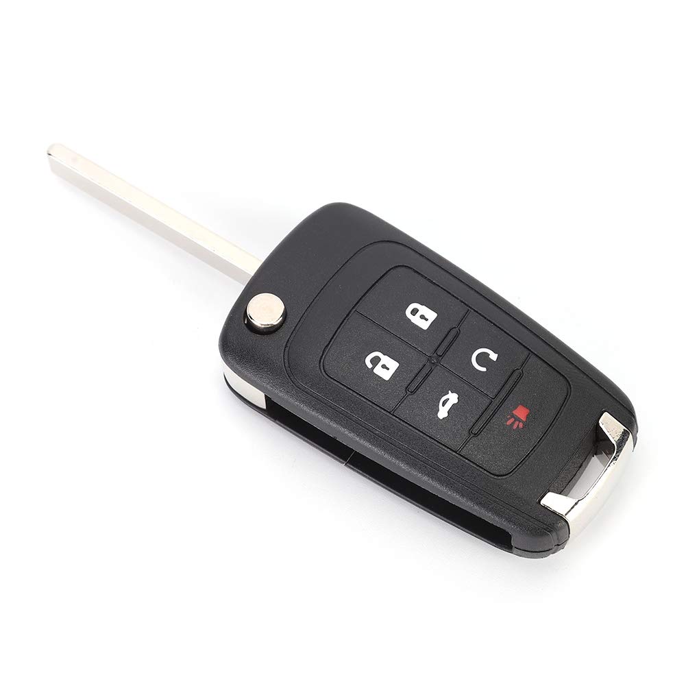 Autoschlüssel mit 5 Tasten, schlüssellos, klappbar, für Camaro 2010–2013 von KIMISS