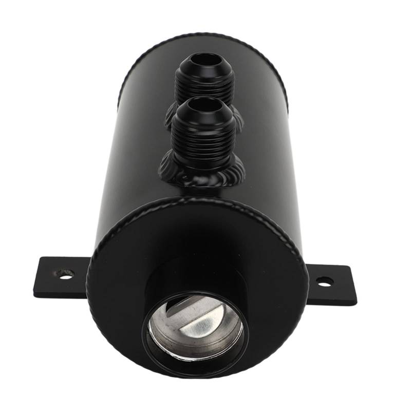 Baffled Oil Catch Kann mit Dem Entlüftungsfilter für die Meisten Autos 750 Ml Ölreservoir mit Abflussventil Tank Tank (BLACK) von KIMISS