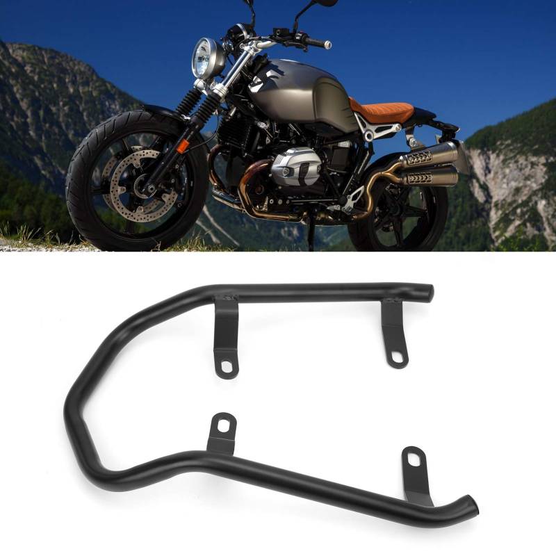 KIMISS Beifahrersitz-Handgriff, Abnehmbare Soziusrückenlehne Sissy Bar, Motorrad Rücksitz Armlehne Gepäckträger Haltegriff Fit für R NineT Scrambler/Pure von KIMISS