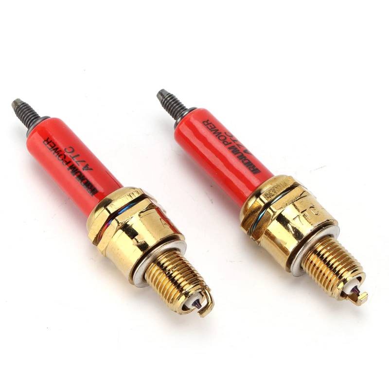 Zündkerzen,Doppel-Iridium-Zündkerze, 2 Stück Zündkerzen Passend für 50 Cc 90 Cc 110 Cc 125 Cc 140 Cc 150 Cc 160 Cc Pit Dirt Bike Motorrad ATV von KIMISS