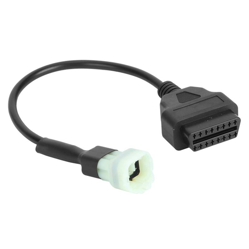 OBD2 Adapter Adapter-Verlängerungskabel, 6-polig auf Standard-OBD2, 16-polig, Adapterkabel, ABS-OBD2-Motorfehlerdiagnose- und Detektor-Diagnosekabel, Passend für KTM-Motorräder von KIMISS