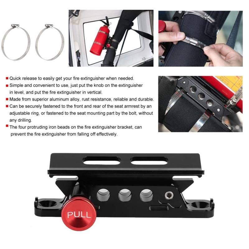 Einstellbare Aluminium-Feuerlöscherhalter-Halterung mit Schnellverschluss Auto Modifiziert von KIMISS