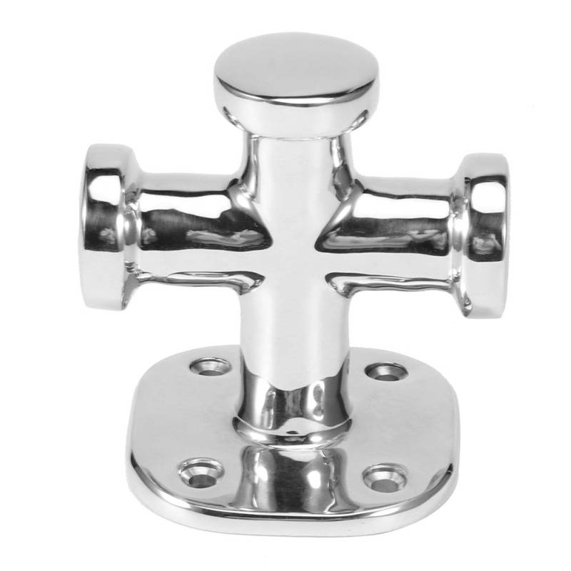 Kreuz-Bollard für Marineanwendungen 316 Edelstahl 62x63x83mm - Robuste Decksbefestigung für Boote und Yachten von KIMISS