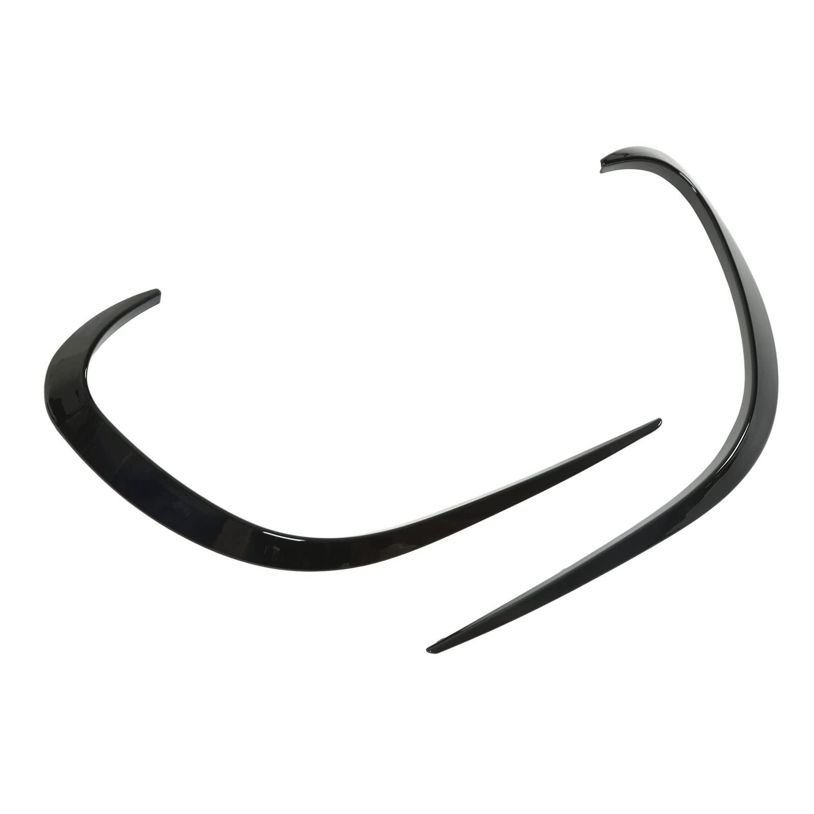 Frontstoßstangen-Spoilerlippe,Frontschürze Lip Spoiler, 2 Stück Frontschürze Air Spoiler Piano Black Glatte Oberfläche Rostfreier Ersatz für C-Klasse W206 2022+ Frontstoßstangen-Spoilerlippe,Frontschürze Lip Spoiler, 2 Stück Frontschürze Air Spoiler Piano Black Glatte Oberfläche Rostfreier Ersatz für C-Klasse W206 2022+ von KIMISS