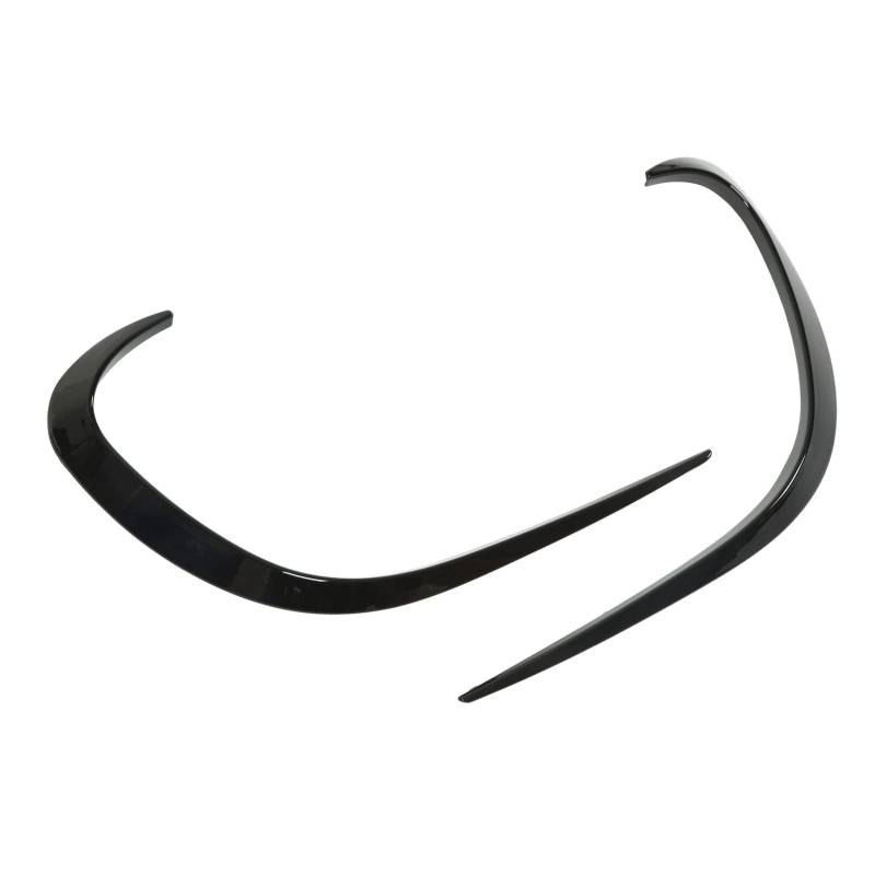 Frontstoßstangen-Spoilerlippe,Frontschürze Lip Spoiler, 2 Stück Frontschürze Air Spoiler Piano Black Glatte Oberfläche Rostfreier Ersatz für C-Klasse W206 2022+ von KIMISS