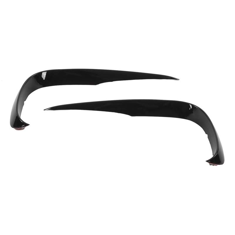 KIMISS Frontstoßstange Diffusor, Auto Front Splitter, 2 Stück Frontstoßstange Canard Fin Ersatz für E-Klasse W213 AMG Line Universal 2016-2020, Schwarz, ABS von KIMISS