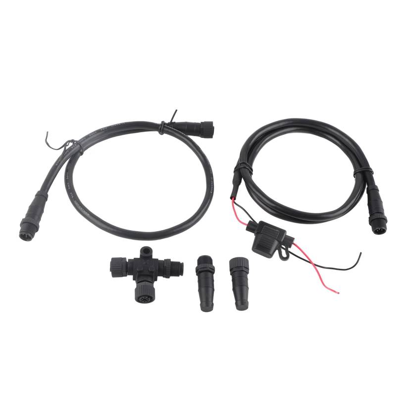 Für NMEA2000-Starterkit， Marine für NMEA 2000 Starter Kit， Marine für NMEA 2000 Starter Kit 1 M Stromkabel mit Sicherung Male Female Terminator T-Anschluss für Lowrance Networks Boat/Yacht Series von KIMISS