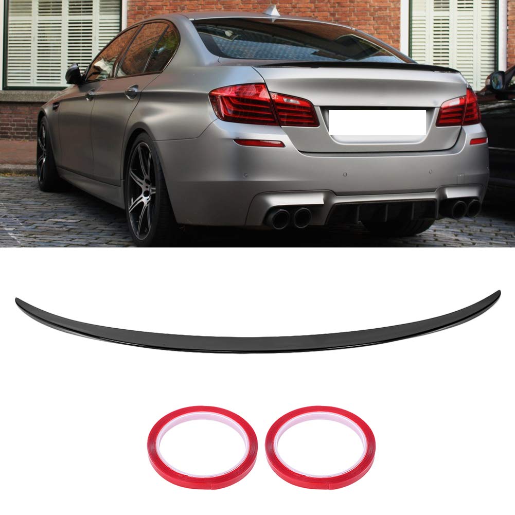 Heckspoiler Spoiler Protector Lip Style Passend für 5 Series F10 Limousine 2010-2016 Glänzend Schwarz von KIMISS