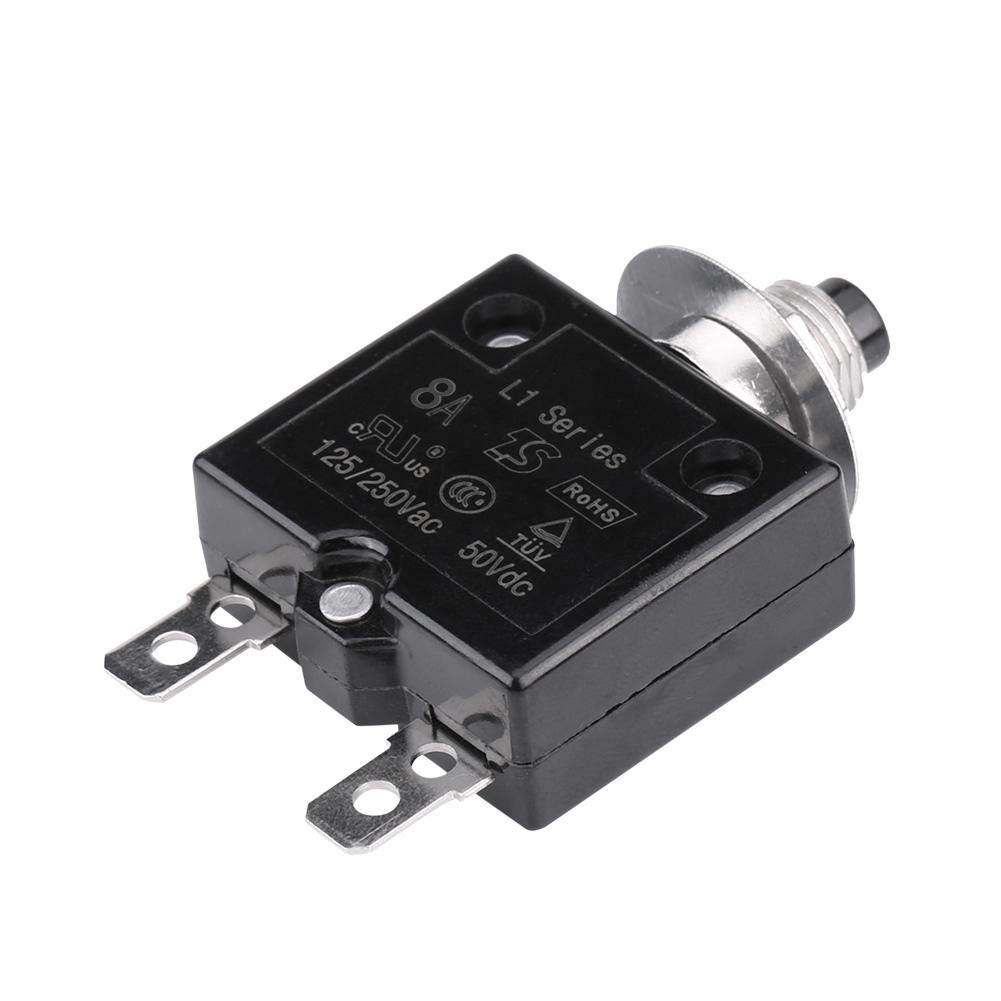 KIMISS 8A Manual Reset Thermal Switch Circuit Breaker Over Current Overload Protector KIMISS 8A Manual Reset Thermal Switch Circuit Breaker Over Current Overload Protector von KIMISS