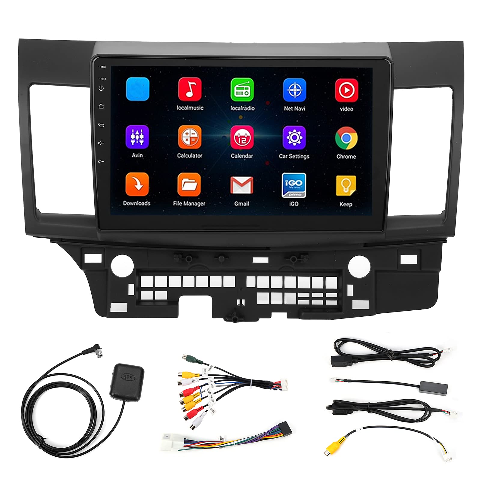 KIMISS Auto-Stereo-Touchscreen-Radio, 10,1-Zoll-Auto-GPS-Player 1 + 16 GB MP5-Player GPS-Navigationssystem Passend für Lancer EX 2010-2015 KIMISS Auto-Stereo-Touchscreen-Radio, 10,1-Zoll-Auto-GPS-Player 1 + 16 GB MP5-Player GPS-Navigationssystem Passend für Lancer EX 2010-2015 von KIMISS