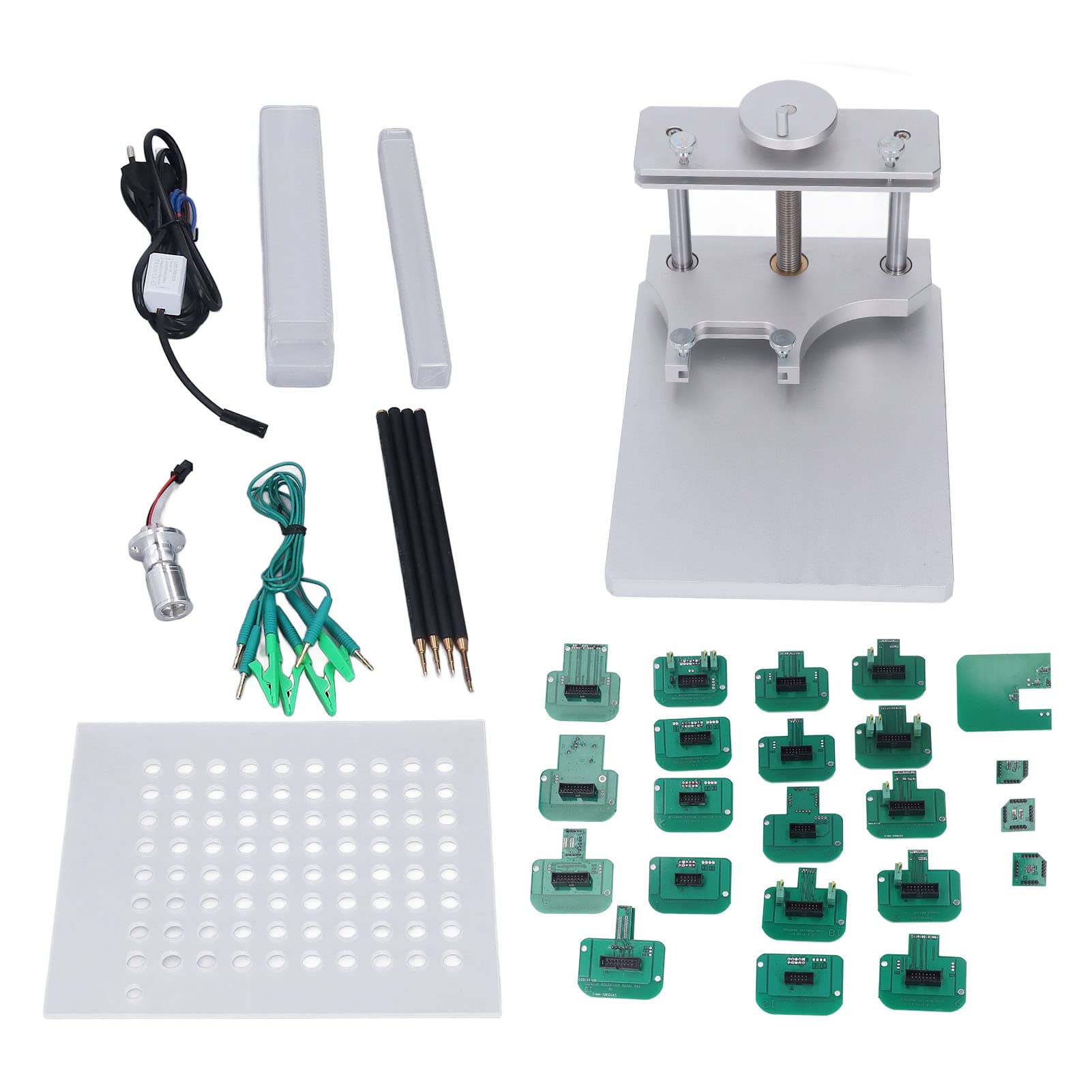 KIMISS Bdm-Rahmenadapter-Set, Led Bdm-Rahmenset, Led Bdm Frame Probe Pens Adapter Set Auto-Diagnosetest-Tool Eu-Stecker 100‑240 V für Fgtech Bdm100 ECU Programmer Tool KIMISS Bdm-Rahmenadapter-Set, Led Bdm-Rahmenset, Led Bdm Frame Probe Pens Adapter Set Auto-Diagnosetest-Tool Eu-Stecker 100‑240 V für Fgtech Bdm100 ECU Programmer Tool von KIMISS